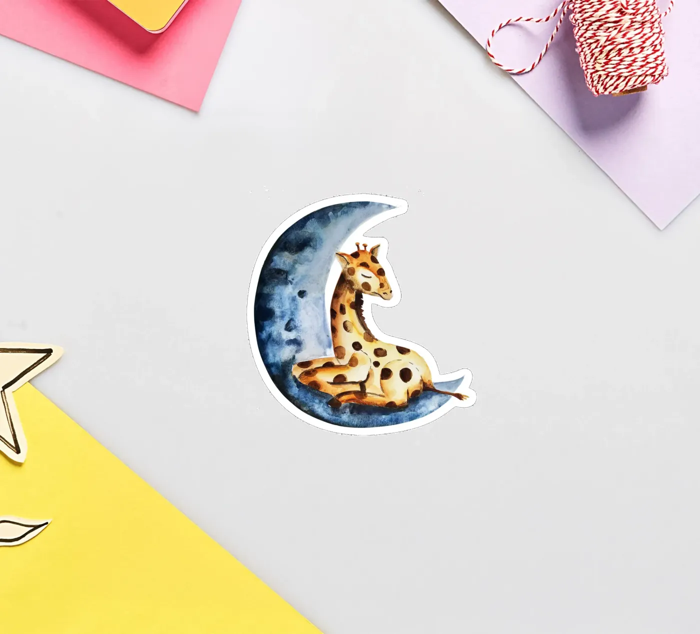 Giraffe sticker by Indigo Rain