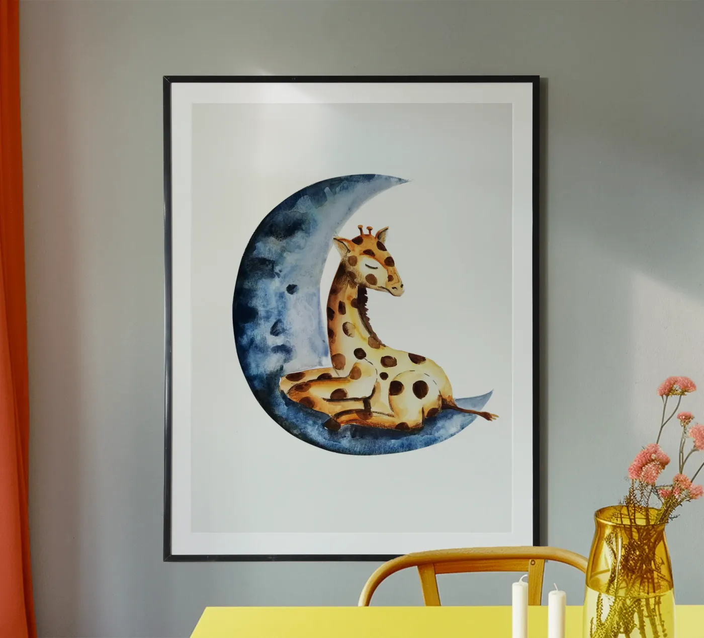 Giraffe Poster von Indigo Rain
