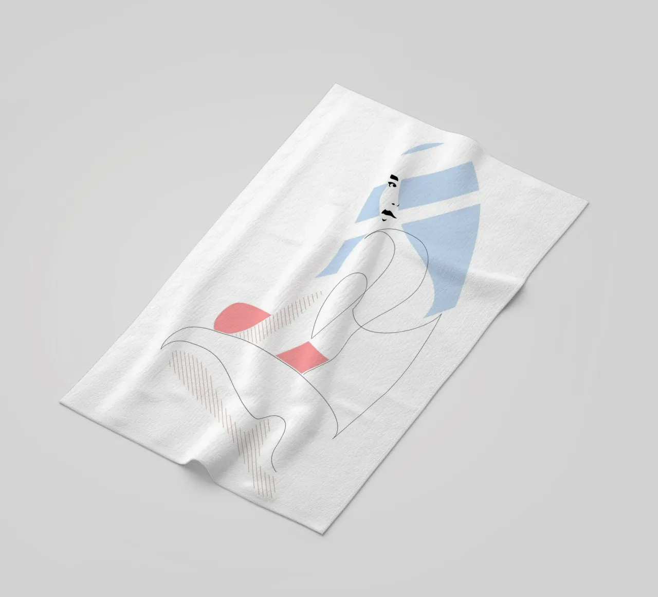 Blush Blue telo mare da Addillum