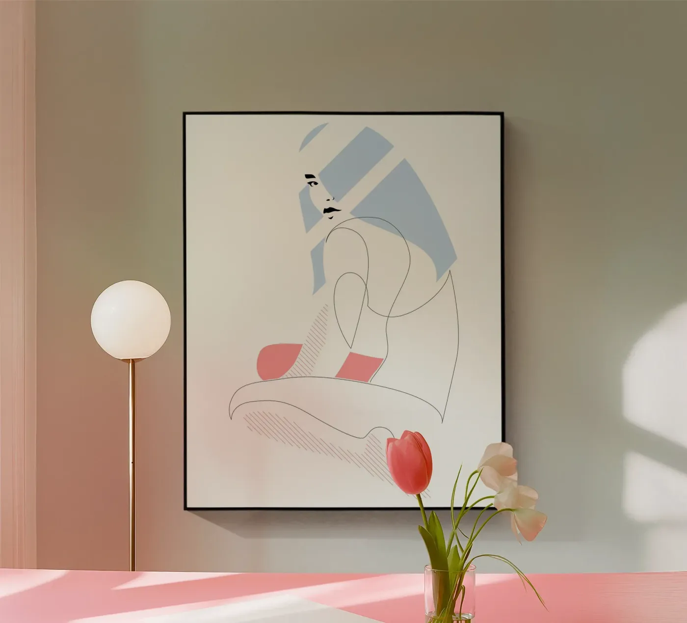 Blush Blue plexiglas de Addillum