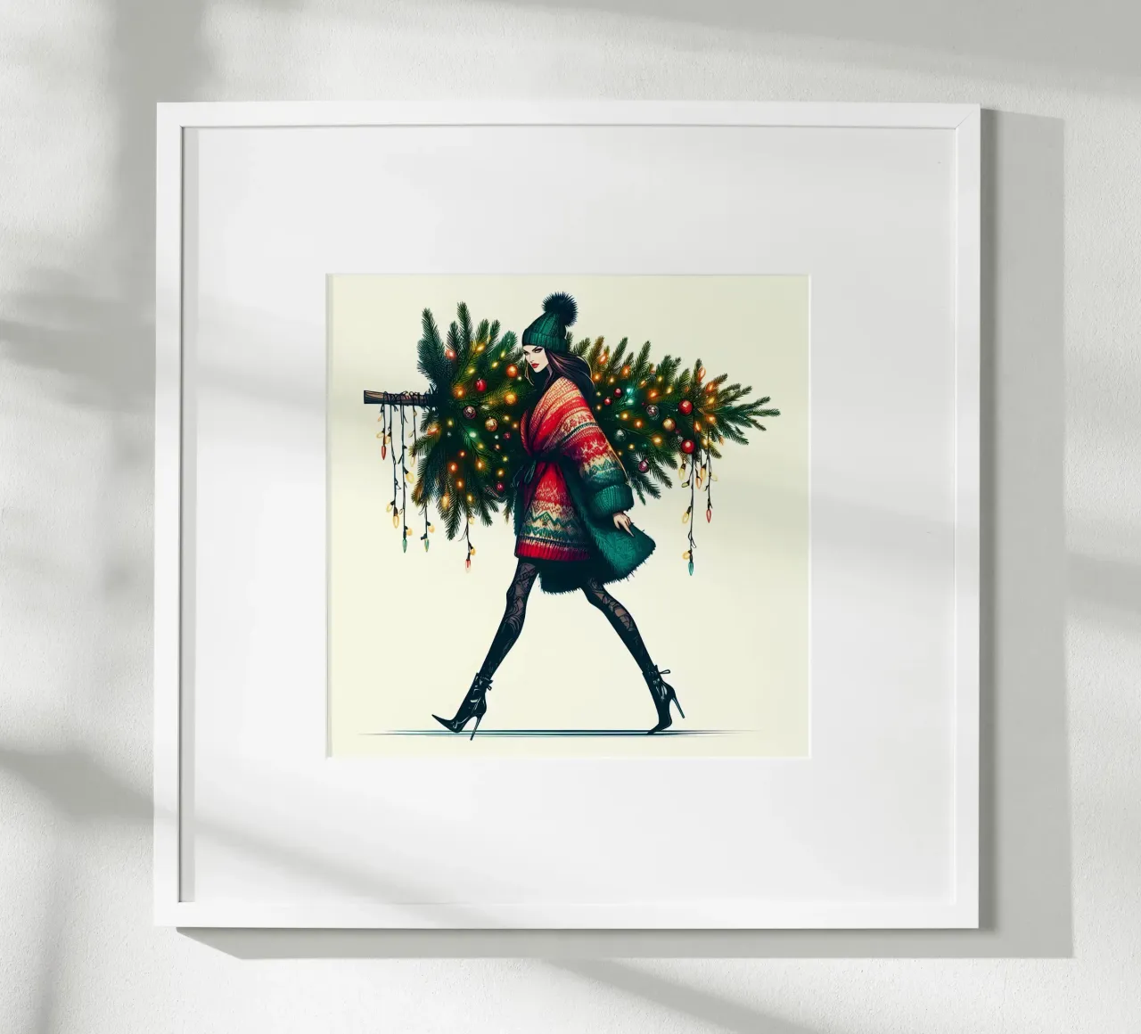 SCEGLIERE UN ALBERO DI NATALE carta hahnemühle da ARTOMATIC