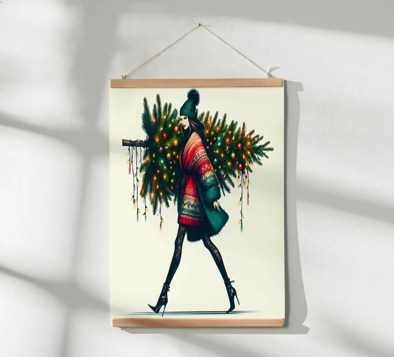 SCEGLIERE UN ALBERO DI NATALE carta hahnemühle da ARTOMATIC