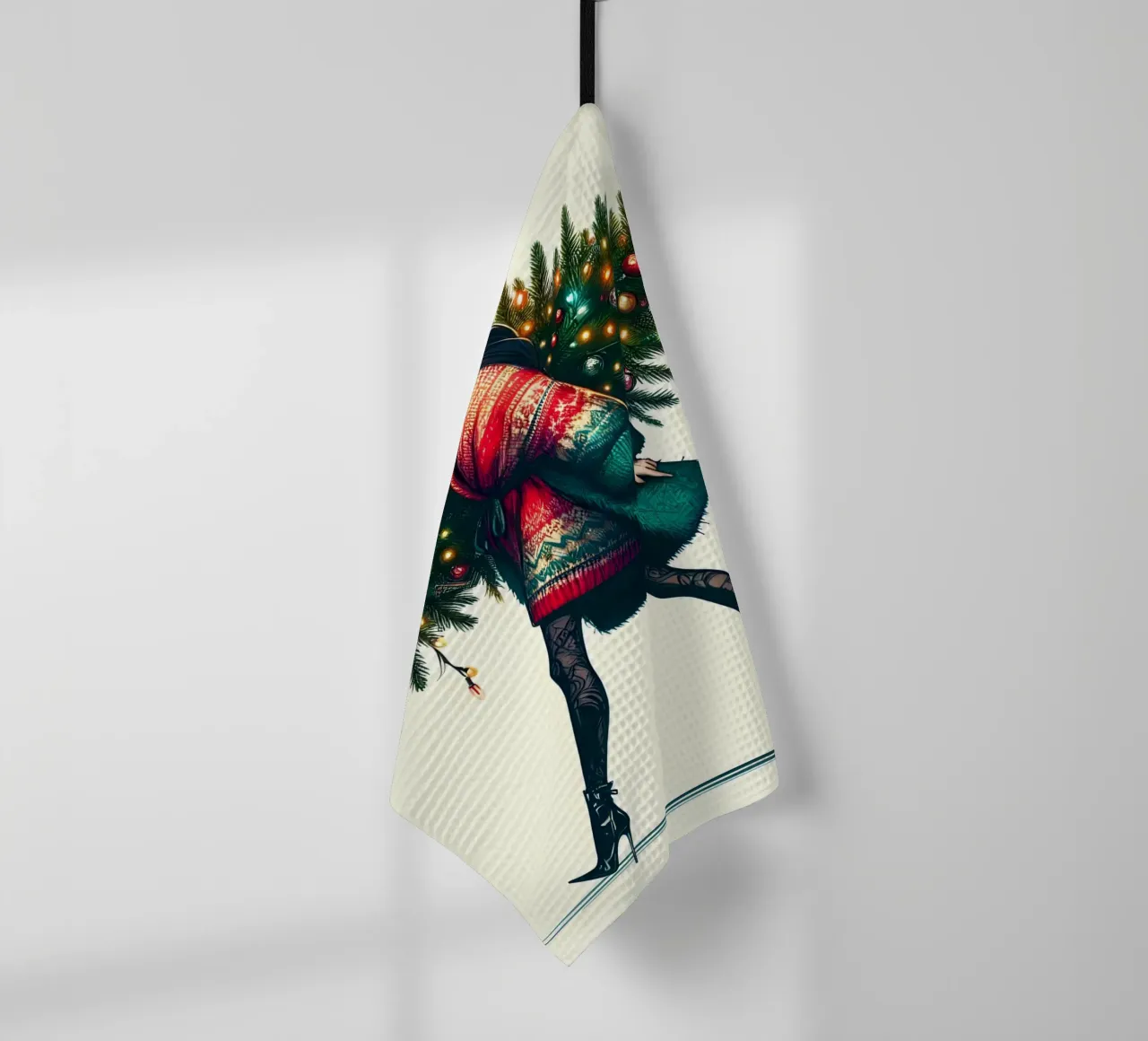 SCEGLIERE UN ALBERO DI NATALE canovaccio da cucina da ARTOMATIC