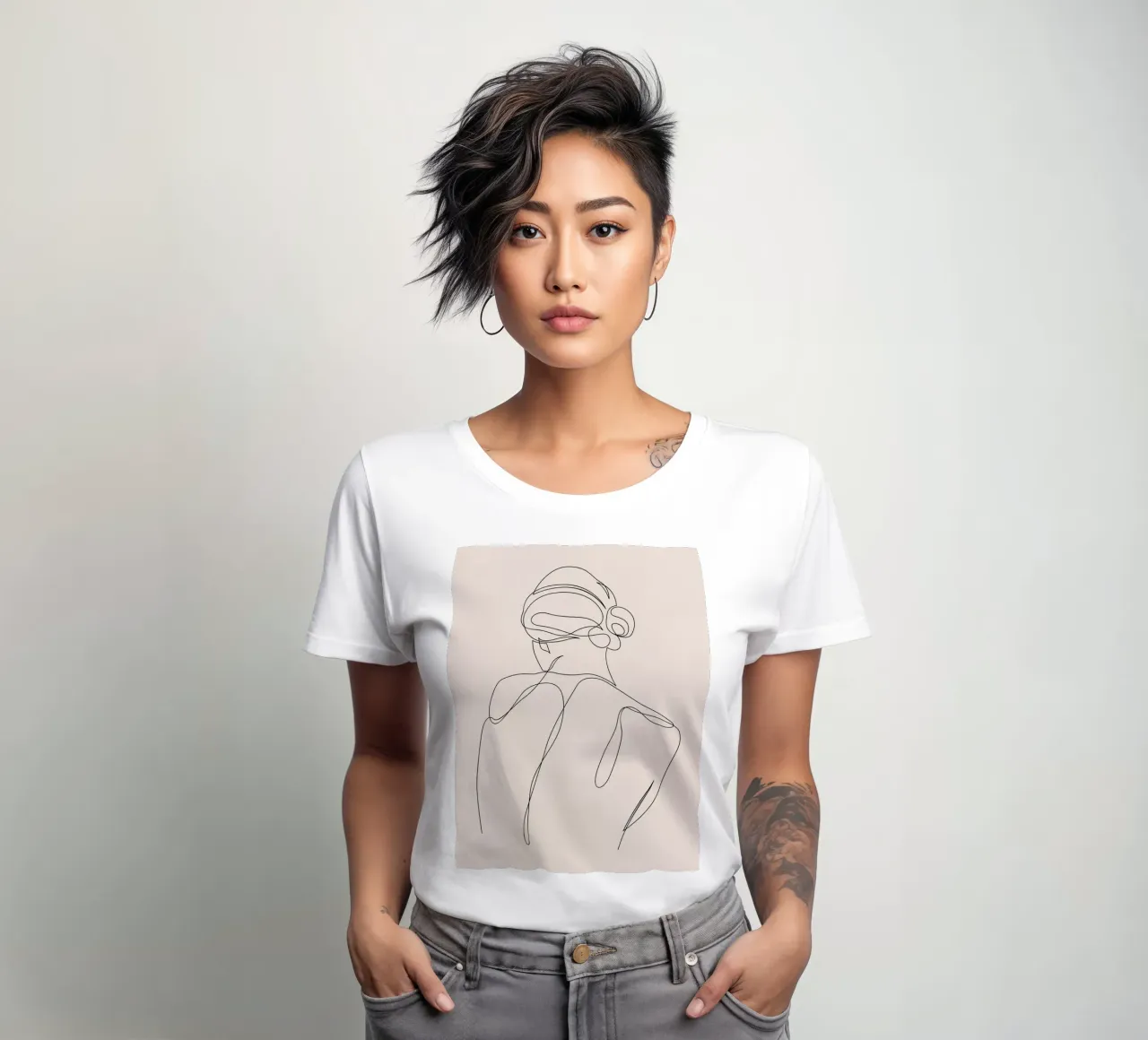 Detached - Pastel women's fitted t-shirt by Addillum