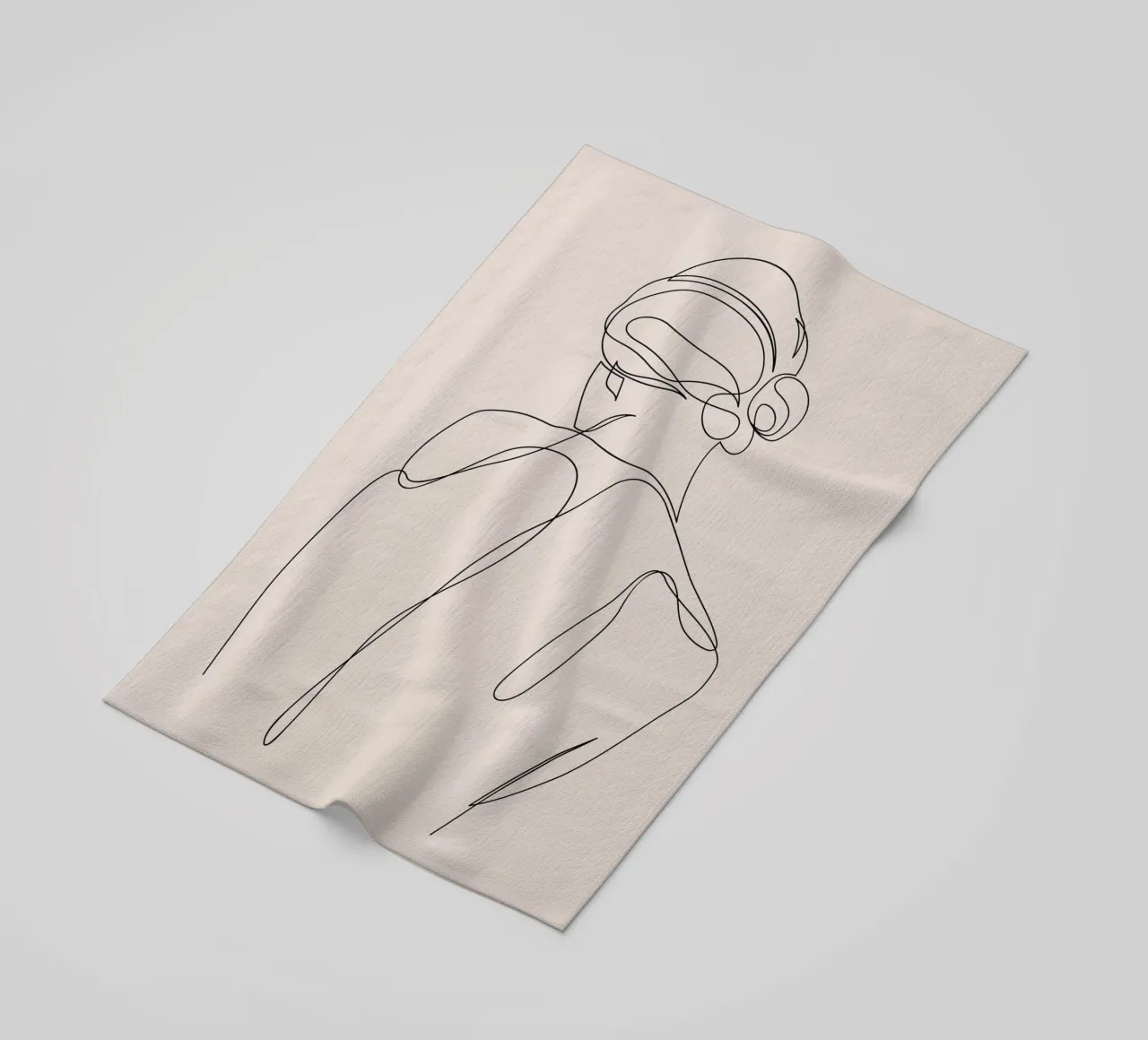 Detached - Pastel beach towel by Addillum