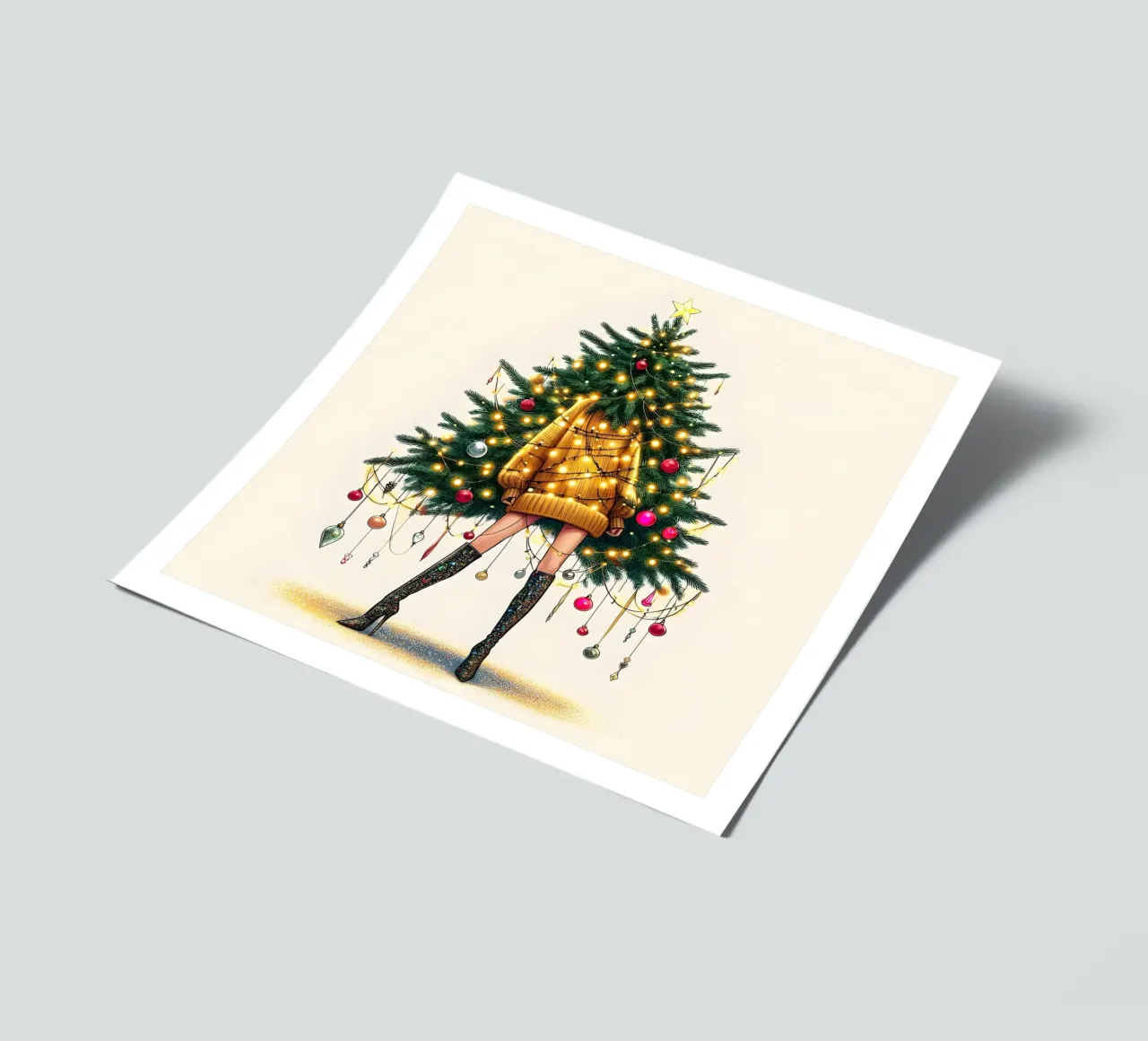 LIGHT UP CHRISTMAS JUMPER sticker sheet by ARTOMATIC