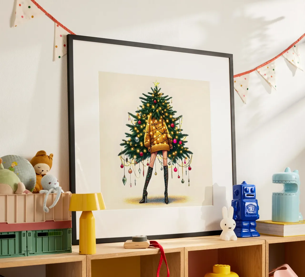 LIGHT UP CHRISTMAS JUMPER hahnemühle by ARTOMATIC