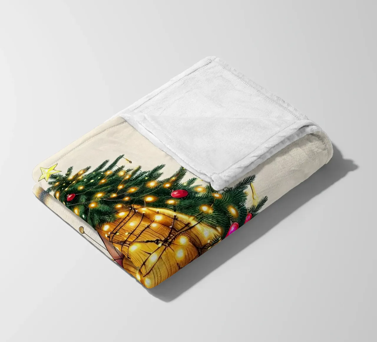 LIGHT UP CHRISTMAS JUMPER fleece blanket by ARTOMATIC