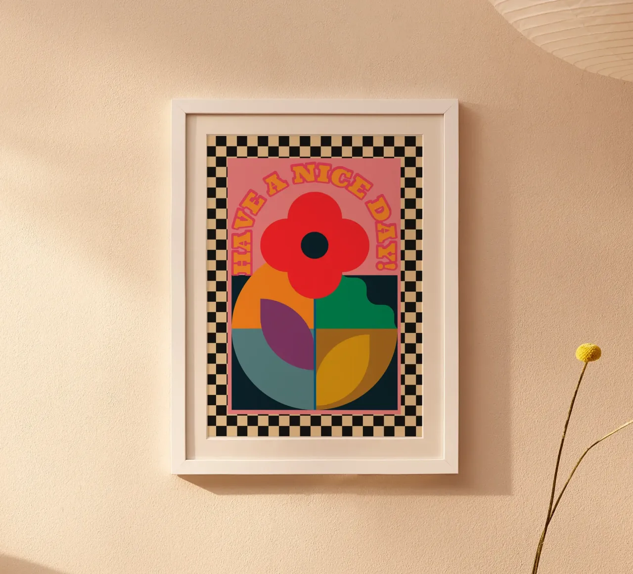 Buona giornata 2 poster con telaio in plastica da Gaite