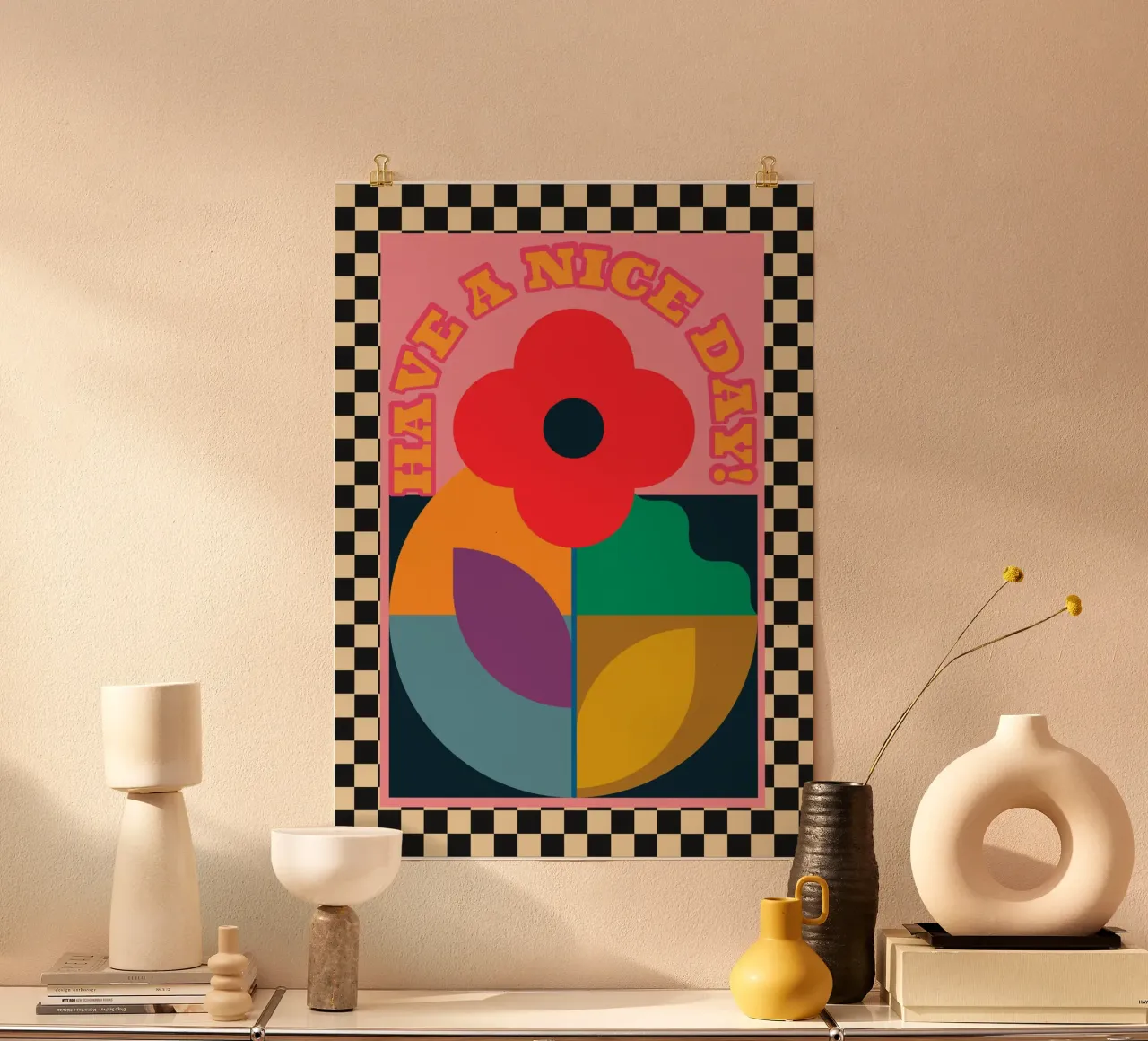 Buona giornata 2 poster con telaio in plastica da Gaite