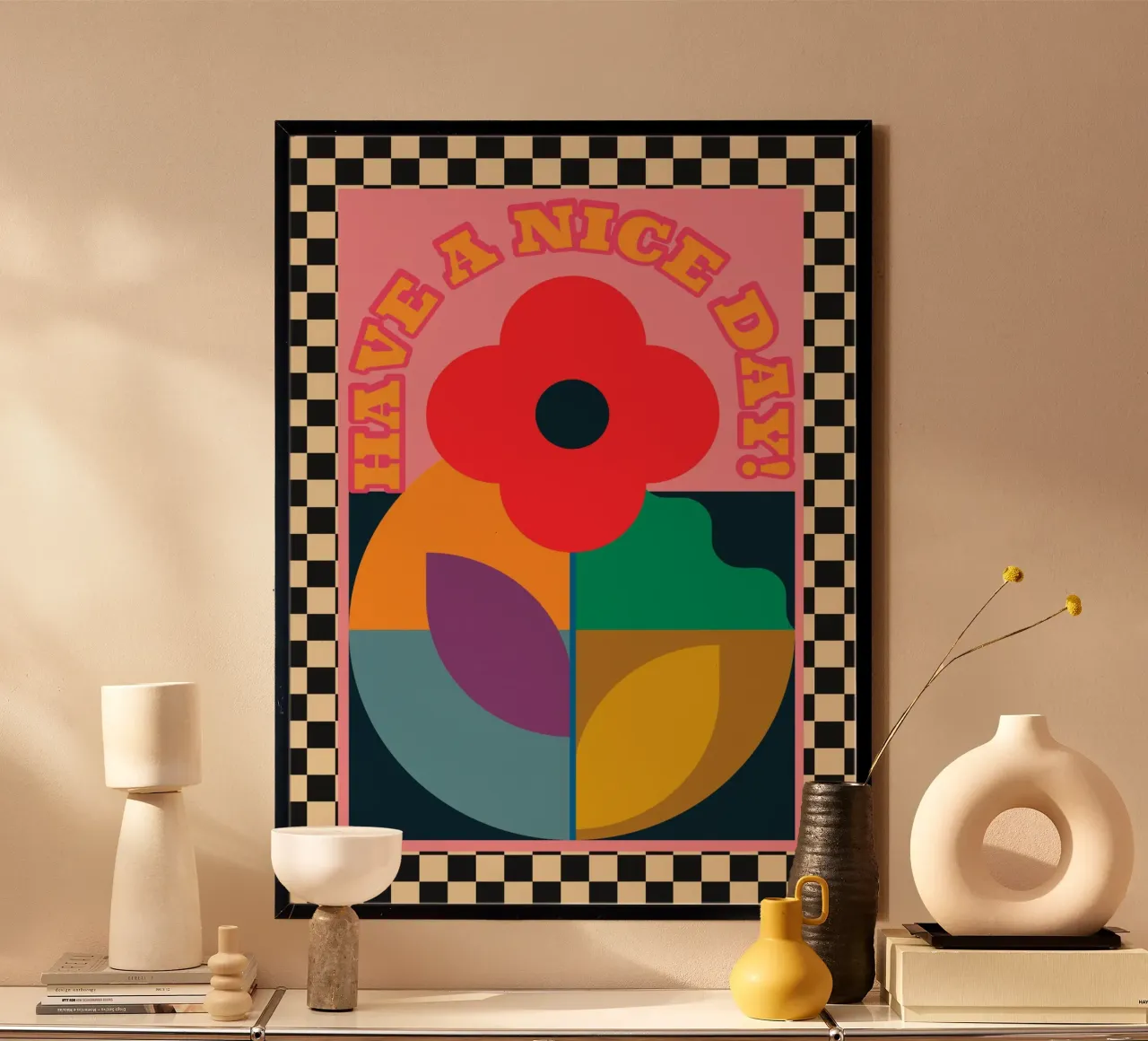 Buona giornata 2 poster con telaio in plastica da Gaite