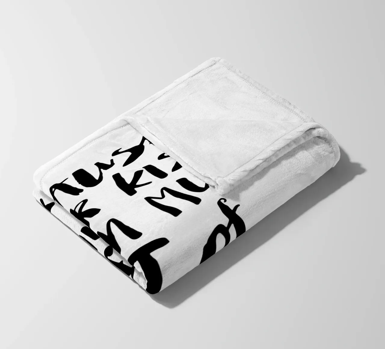 Because Your Kiss is on My List of the Best Things in Life fleece blanket by THE MOTIVATED TYPE