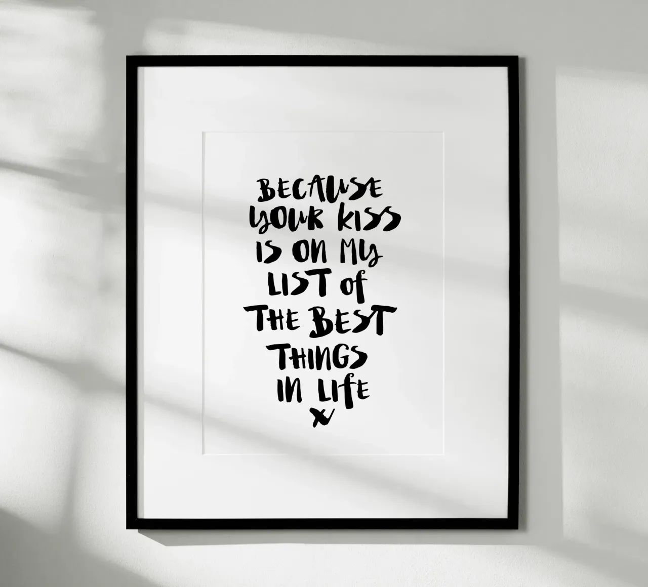Because Your Kiss is on My List of the Best Things in Life hahnemühle by THE MOTIVATED TYPE