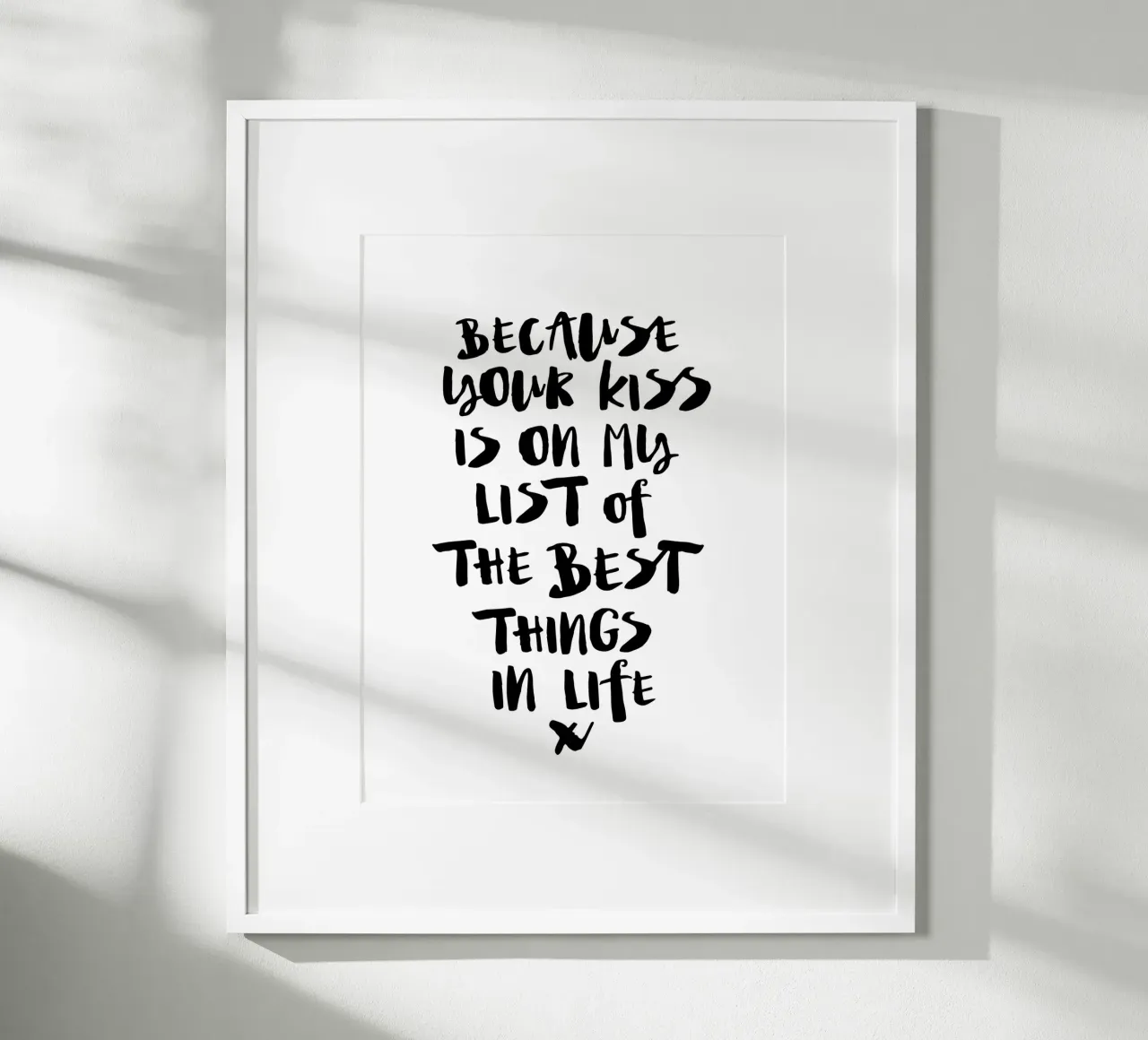 Because Your Kiss is on My List of the Best Things in Life hahnemühle by THE MOTIVATED TYPE
