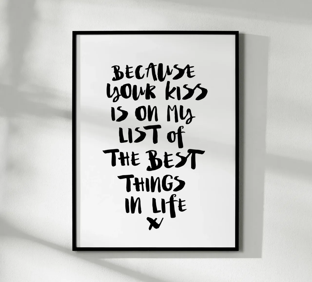 Because Your Kiss is on My List of the Best Things in Life hahnemühle by THE MOTIVATED TYPE