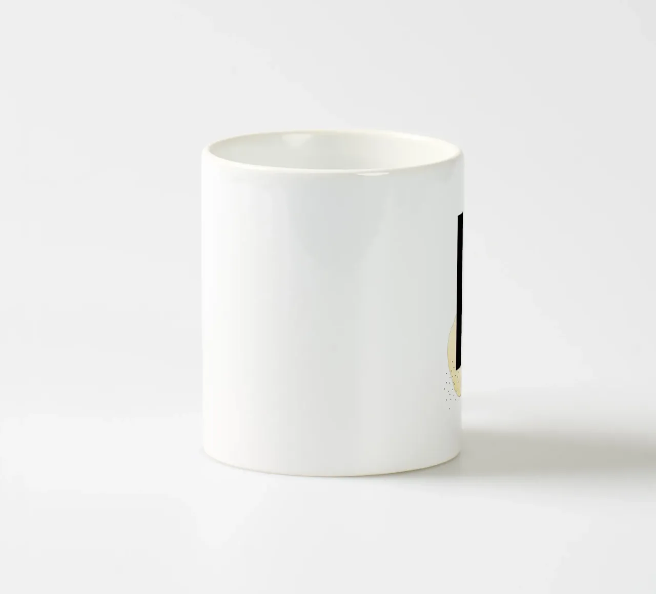 Buchstabe "K" - handgemaltes Design Keramik Tasse von Kate Brunch Design