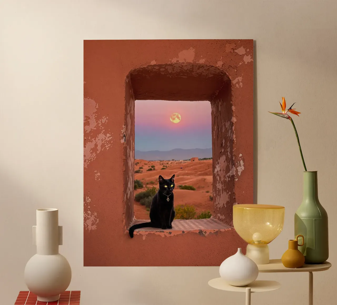 Il gatto plexiglass da Art-Travel