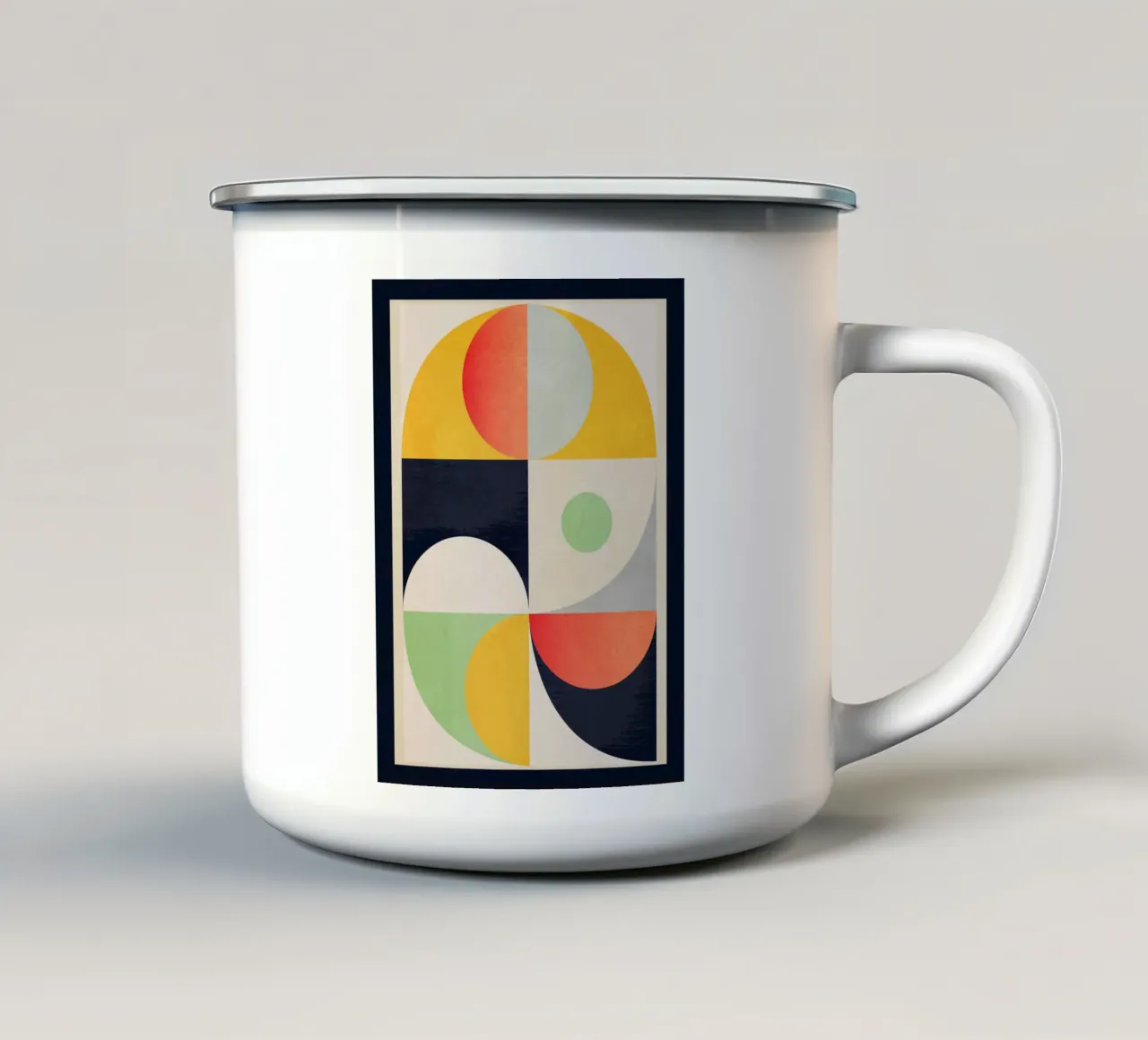Forme geometriche 154 tazza in smalto da Gaite