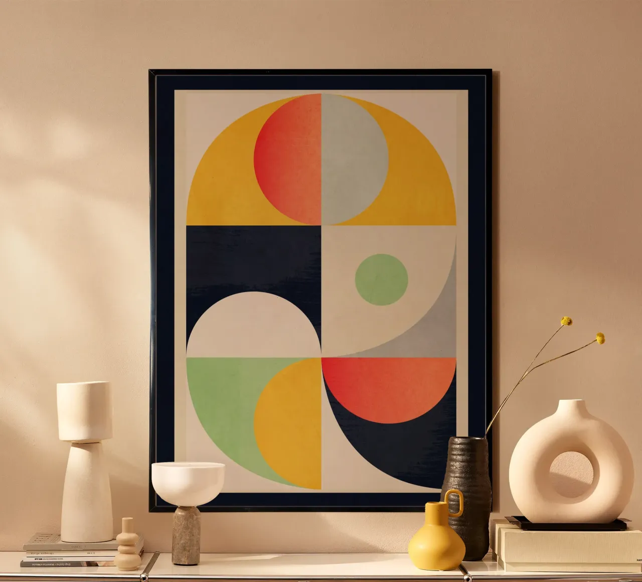 Forme geometriche 154 poster con telaio in plastica da Gaite
