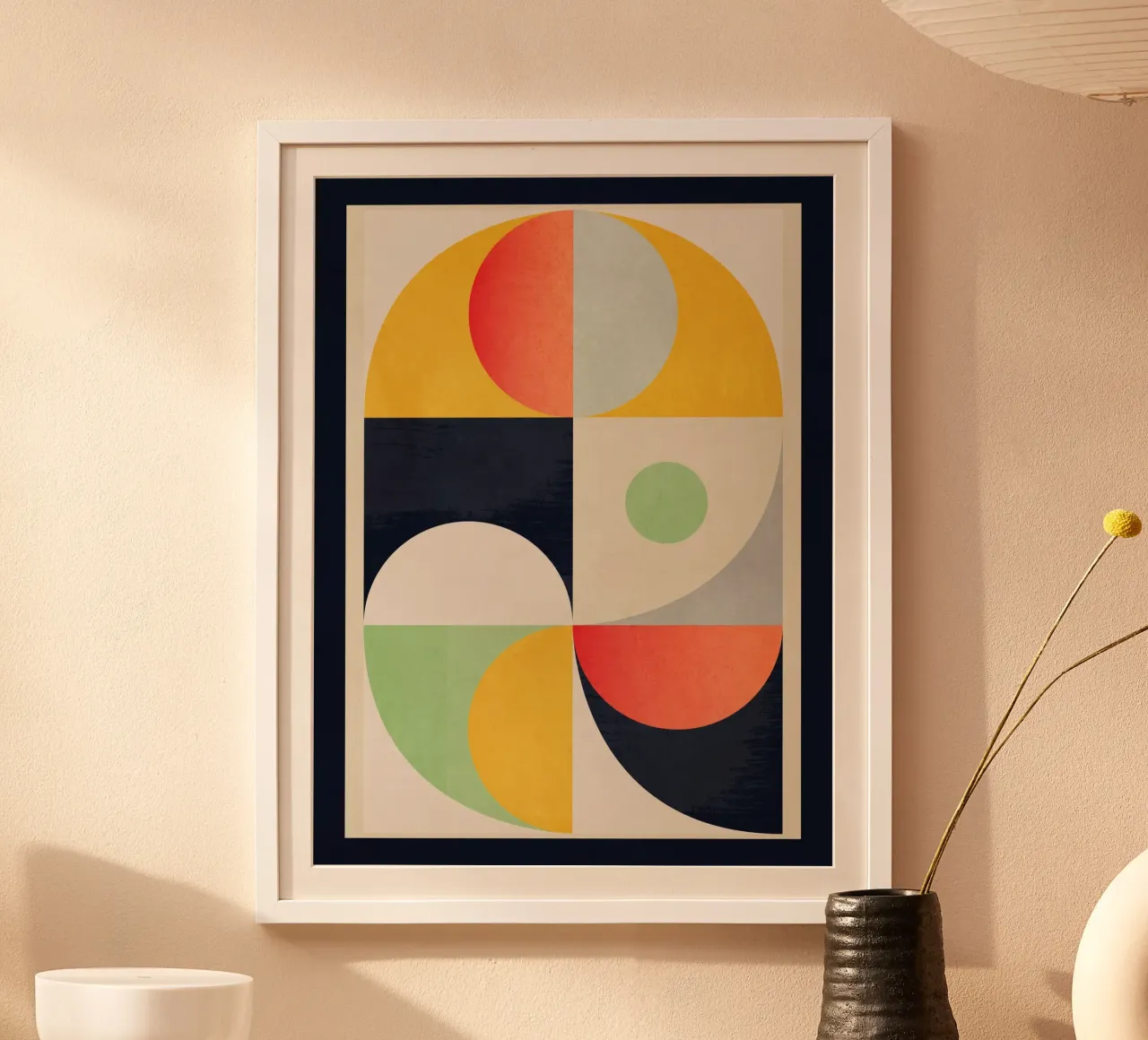 Forme geometriche 154 poster con telaio in plastica da Gaite