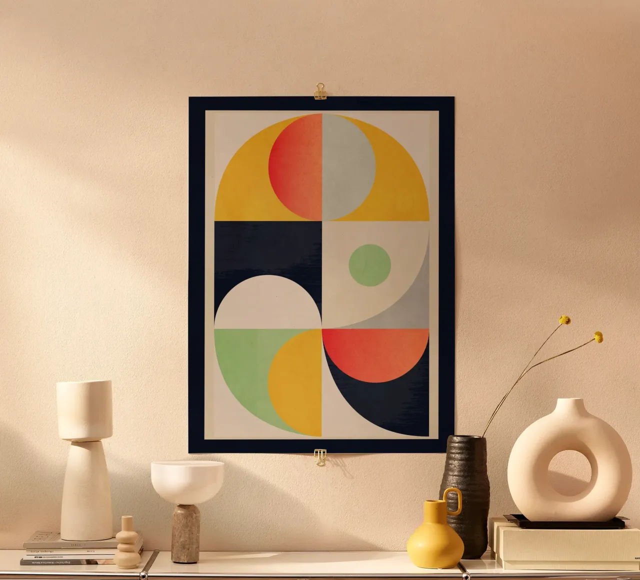 Forme geometriche 154 poster con telaio in plastica da Gaite