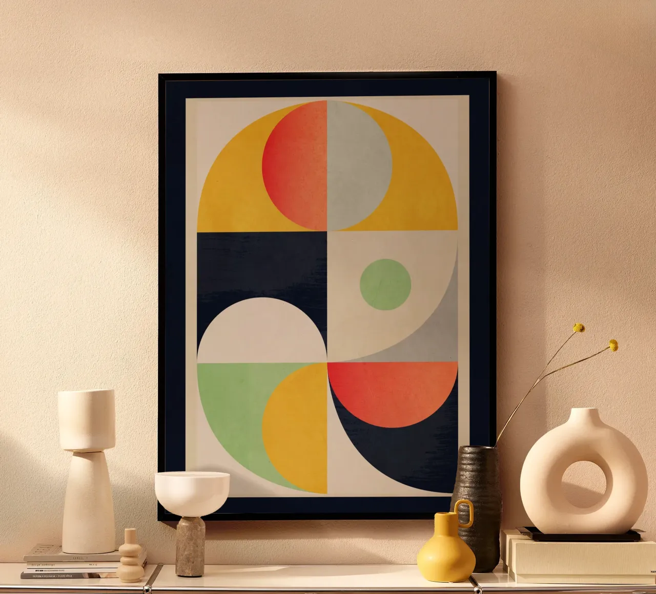 Forme geometriche 154 poster con telaio in plastica da Gaite