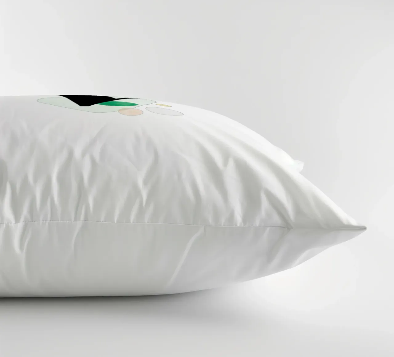 Letter "V" - hand-painted design decorative cushion by Kate Brunch Design