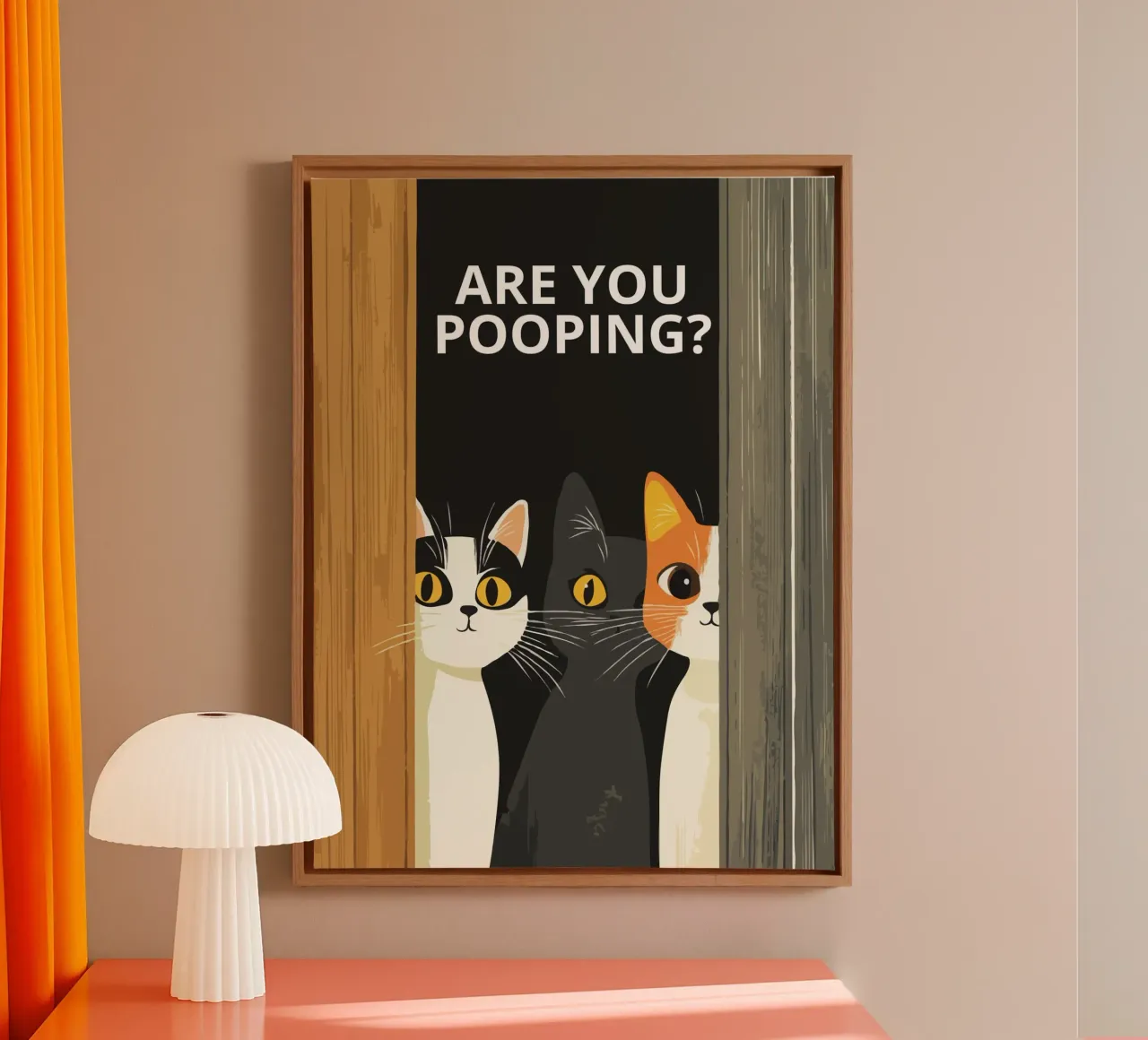 Are you pooping? tela con Cornice a cassetta da ramosashop