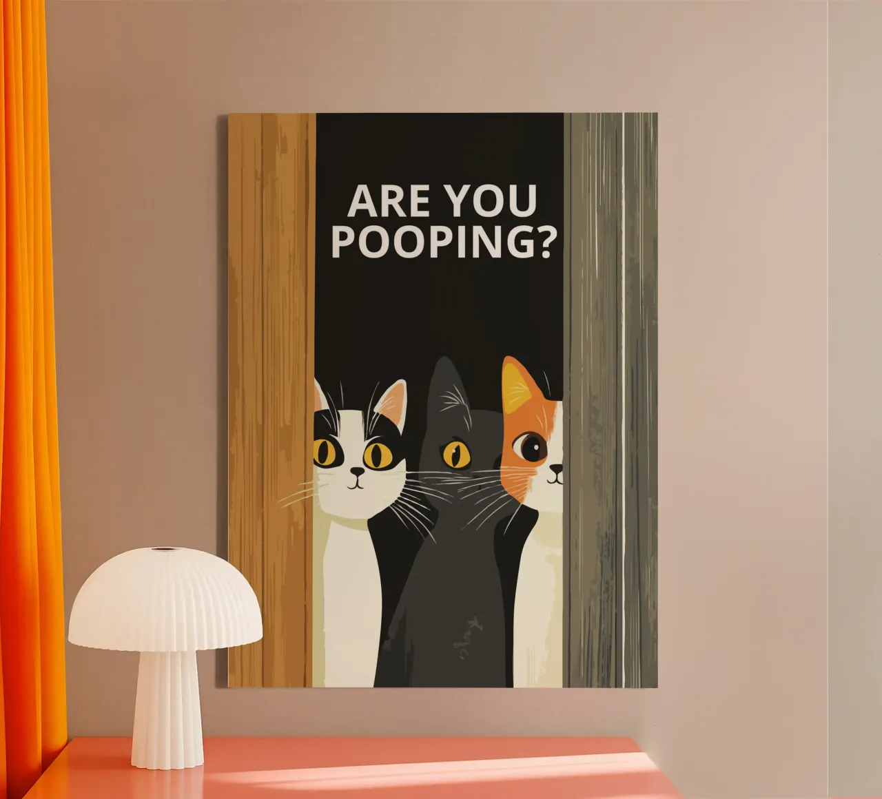 Are you pooping? tela con Cornice a cassetta da ramosashop