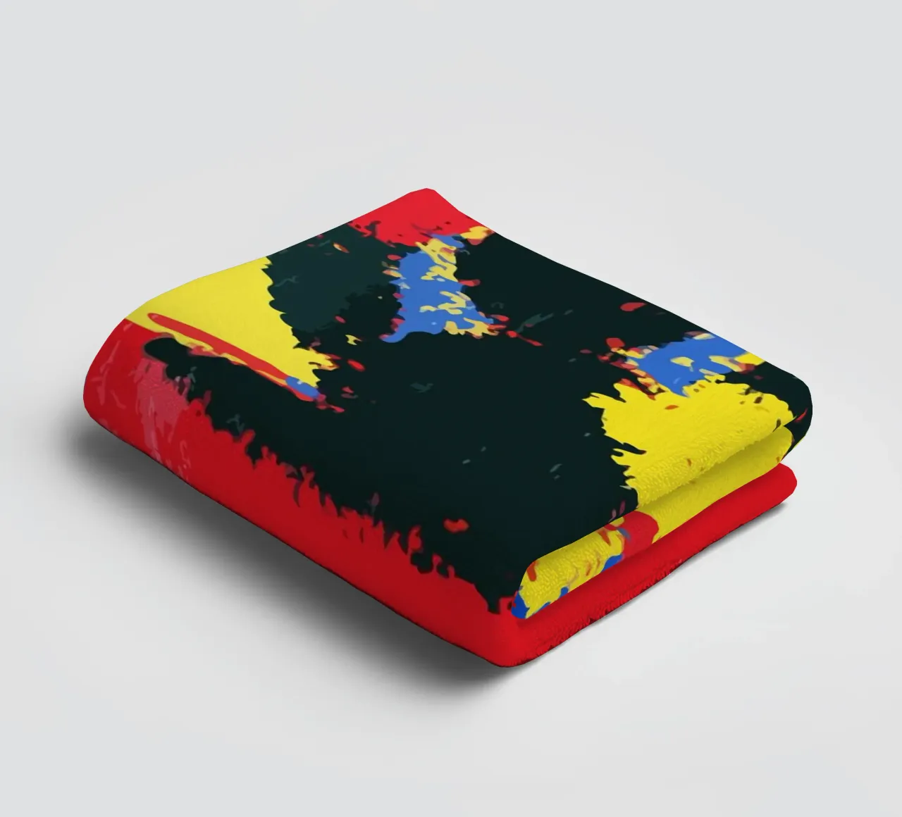 flowers in red and yellow bloom asciugamano da bagno da ramosashop