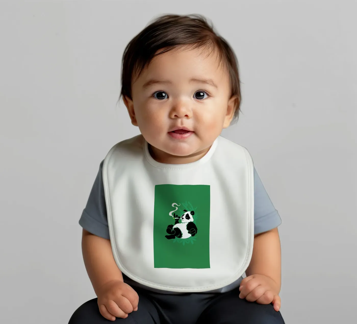 Bamboozled baby bib by Rob Art | Illustration
