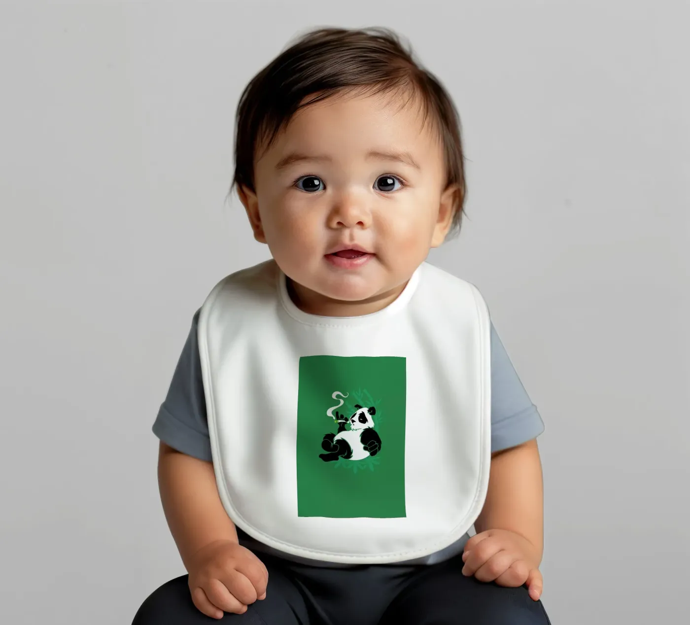 Bamboozled baby bib by Rob Art | Illustration