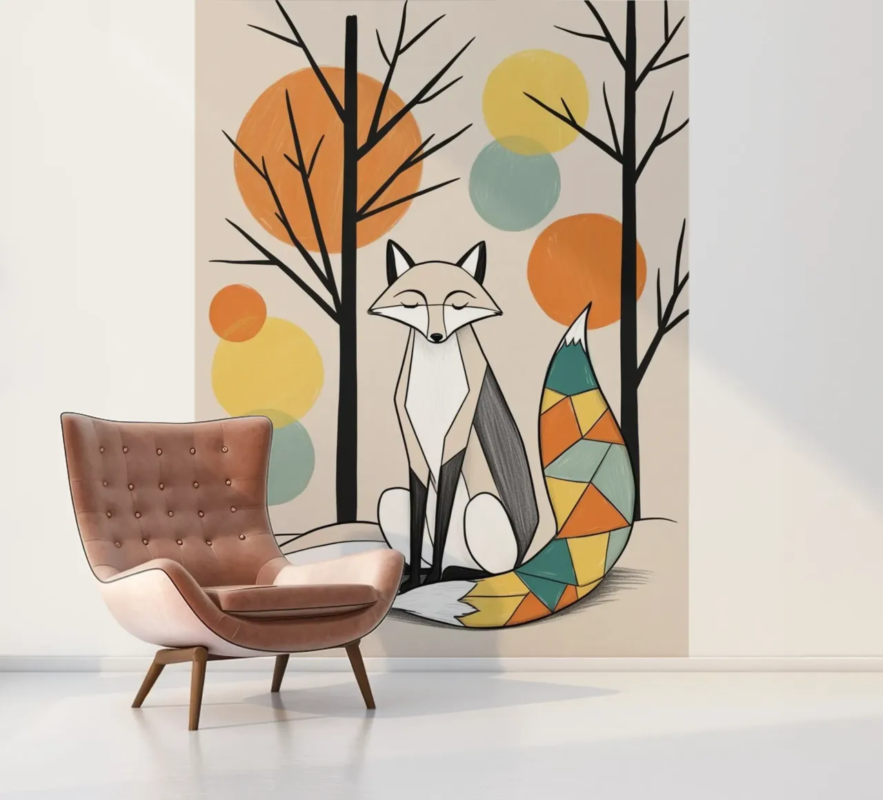 Fox fotobehang van Kids zone