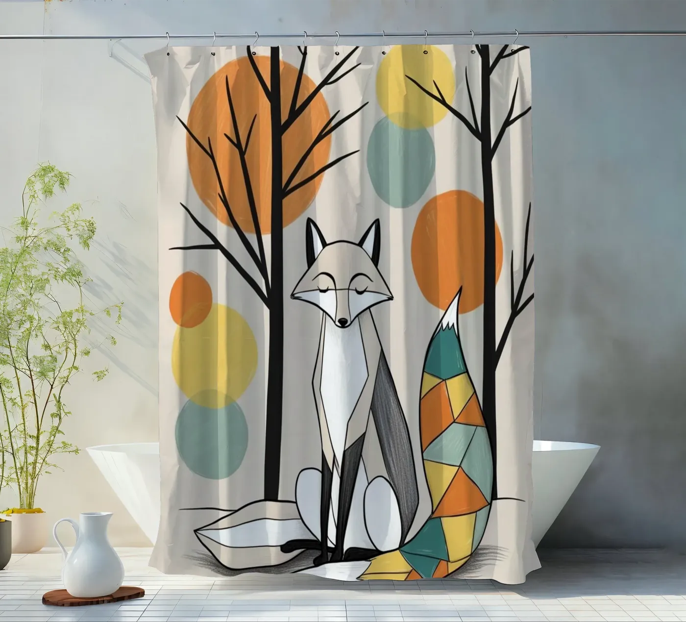 Fox Duschvorhang von Kids zone