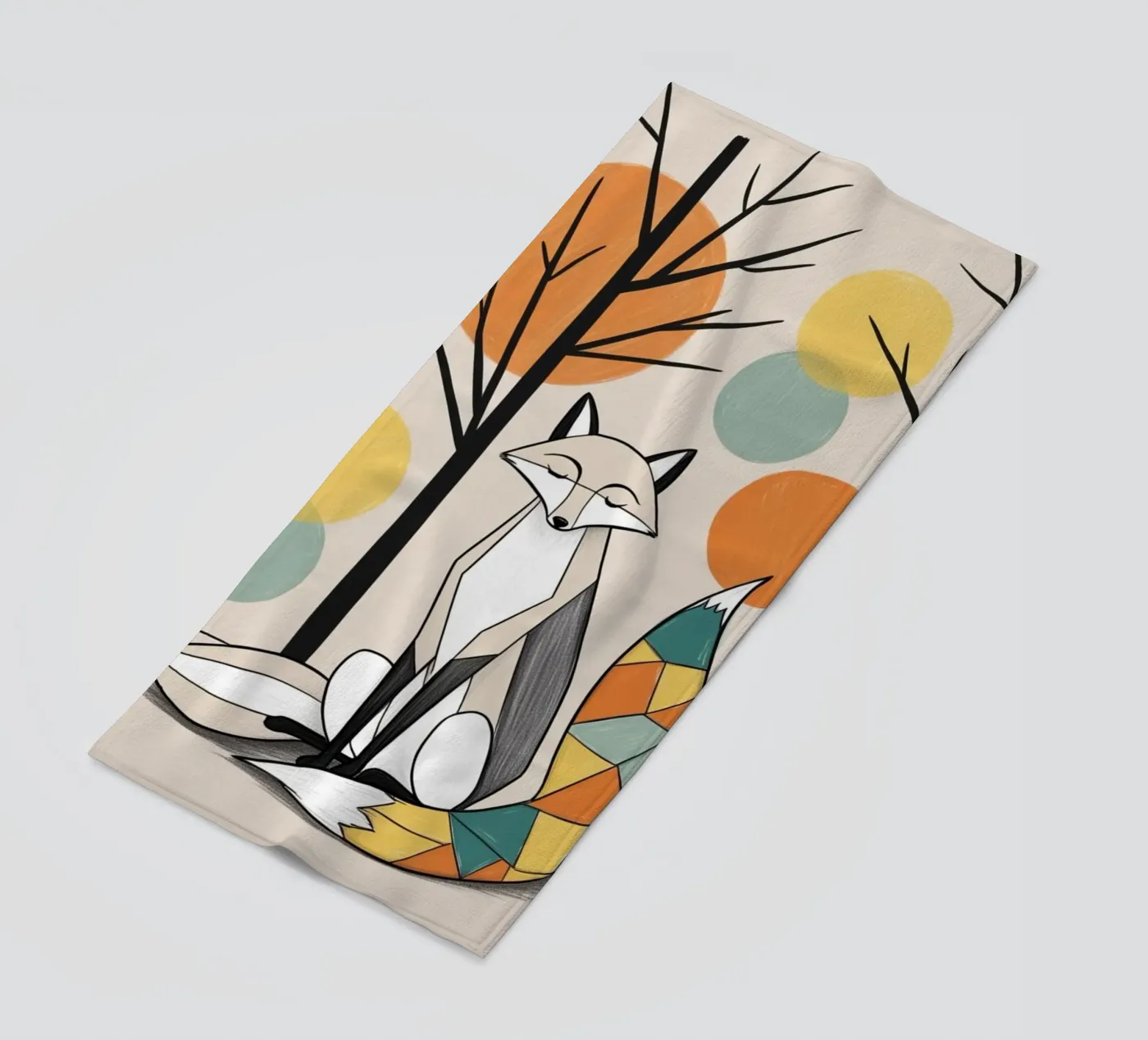 Fox strandhanddoek van Kids zone