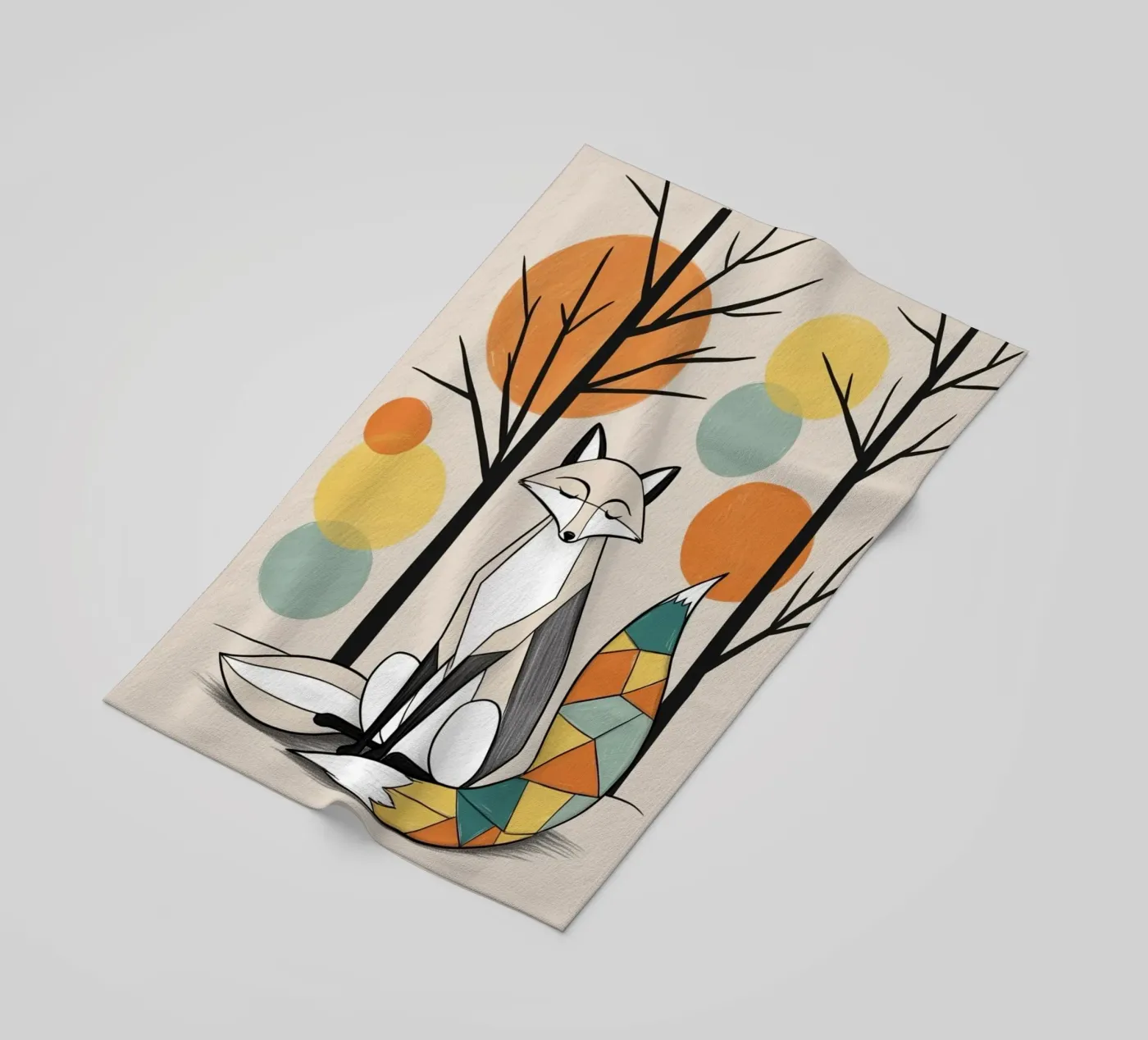 Fox strandhanddoek van Kids zone