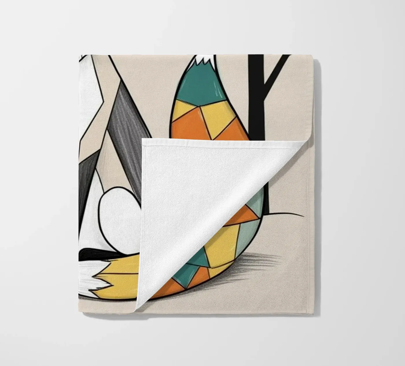 Fox strandhanddoek van Kids zone