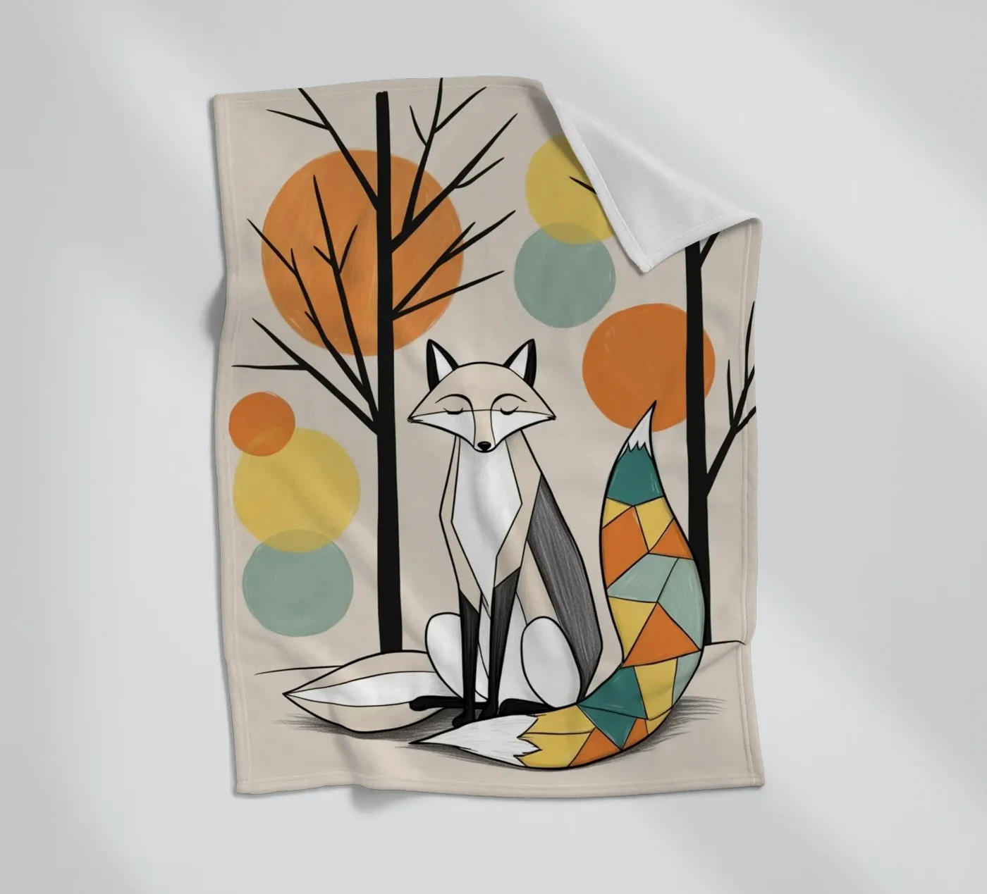 Fox fleece blanket by Kids zone