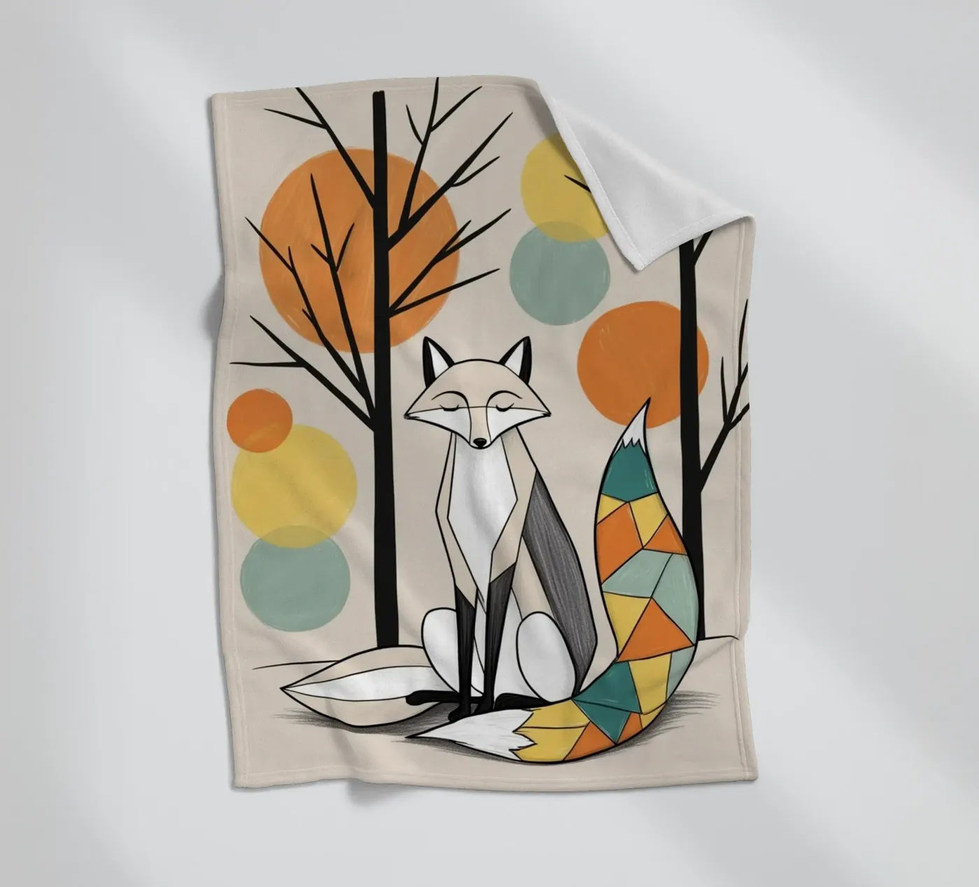 Fox fleece blanket by Kids zone