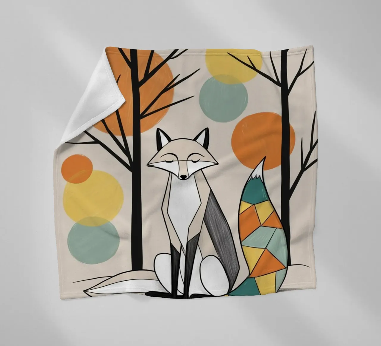 Fox fleece blanket by Kids zone