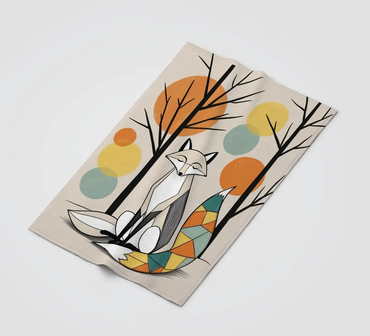 Fox fleece blanket by Kids zone