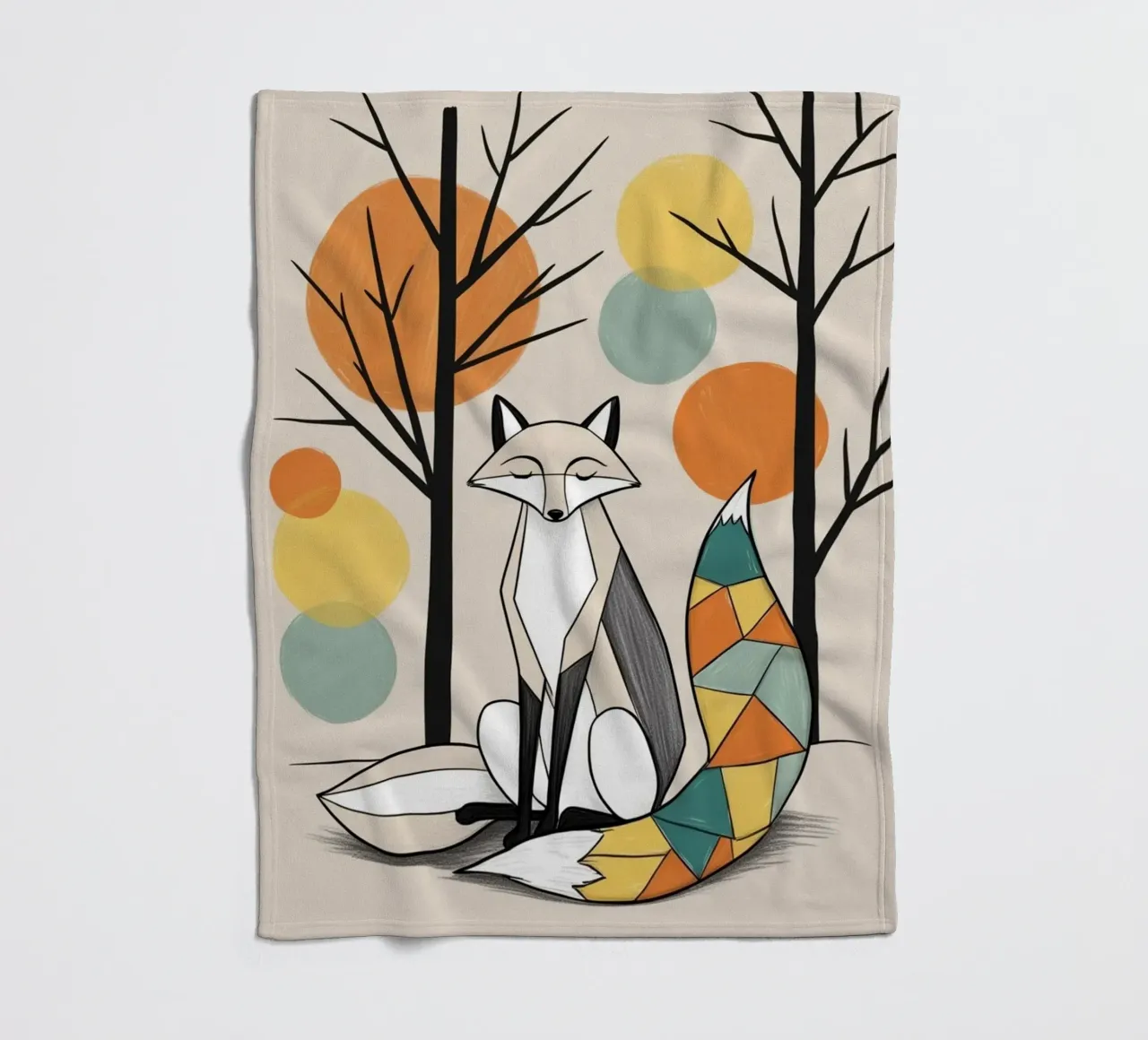Fox fleece blanket by Kids zone