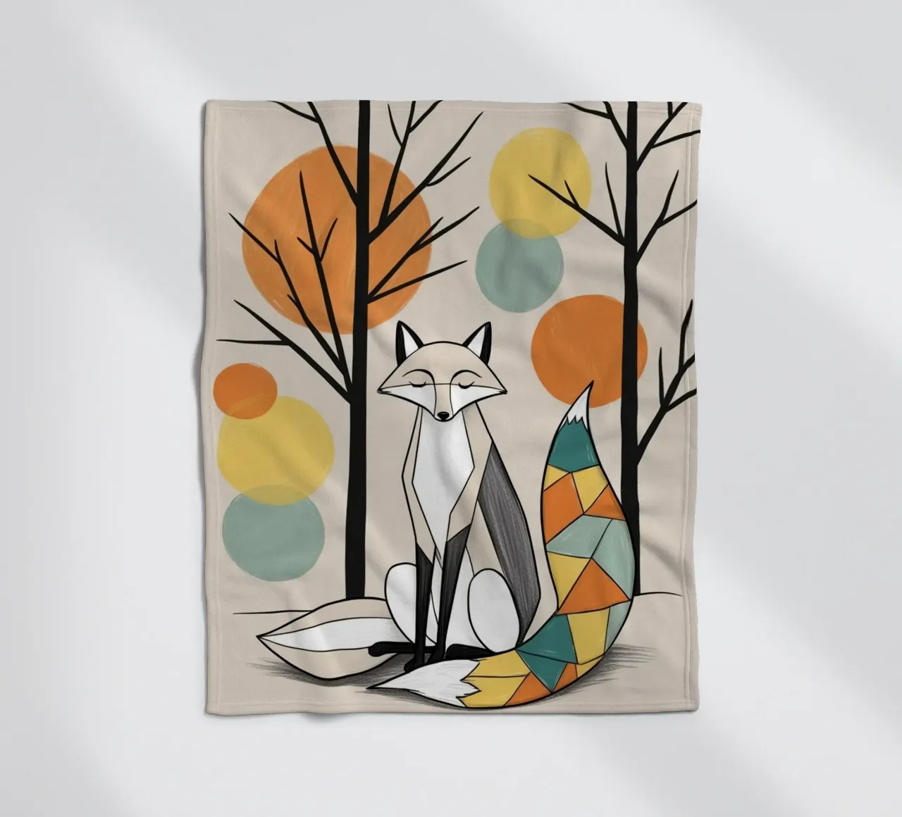 Fox fleece blanket by Kids zone