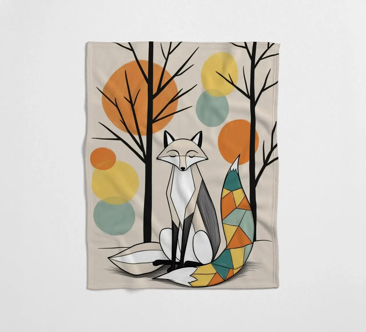 Fox fleece blanket by Kids zone