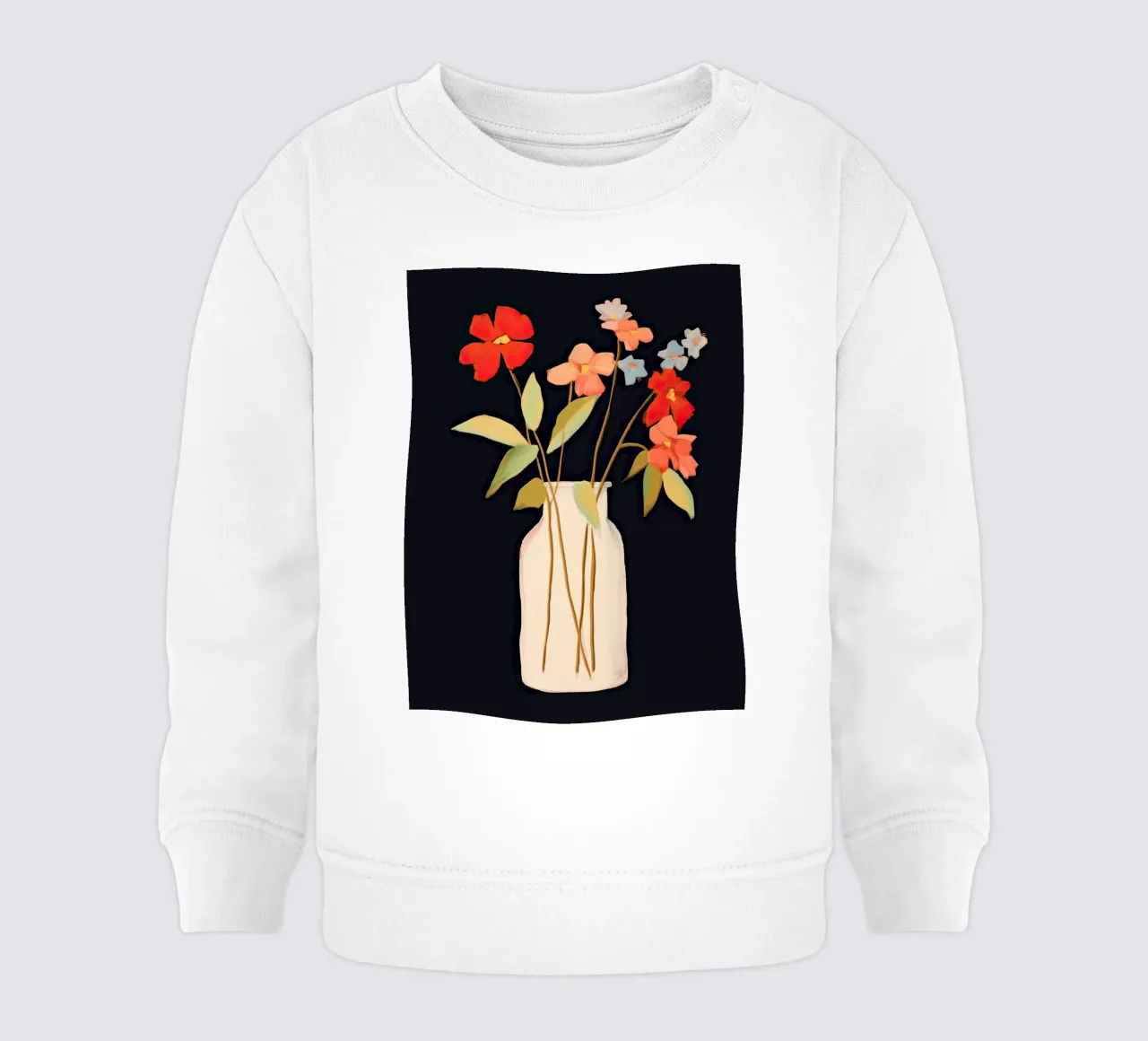 Vaso con fiori felpa neonato da DaarbyN