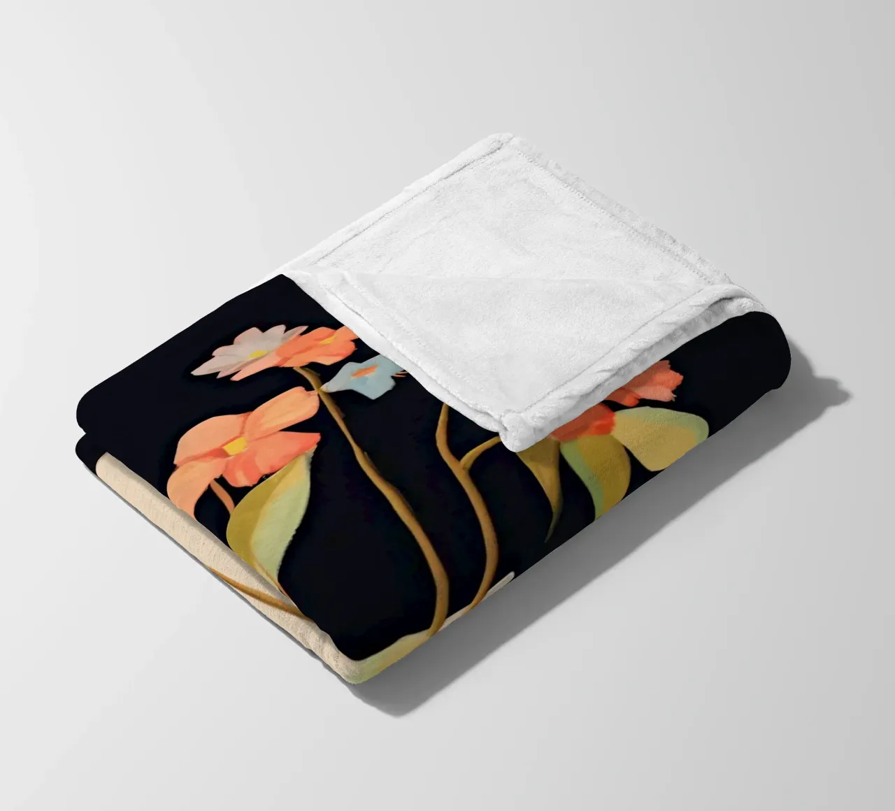 Vase With Flowers fleece blanket by DaarbyN