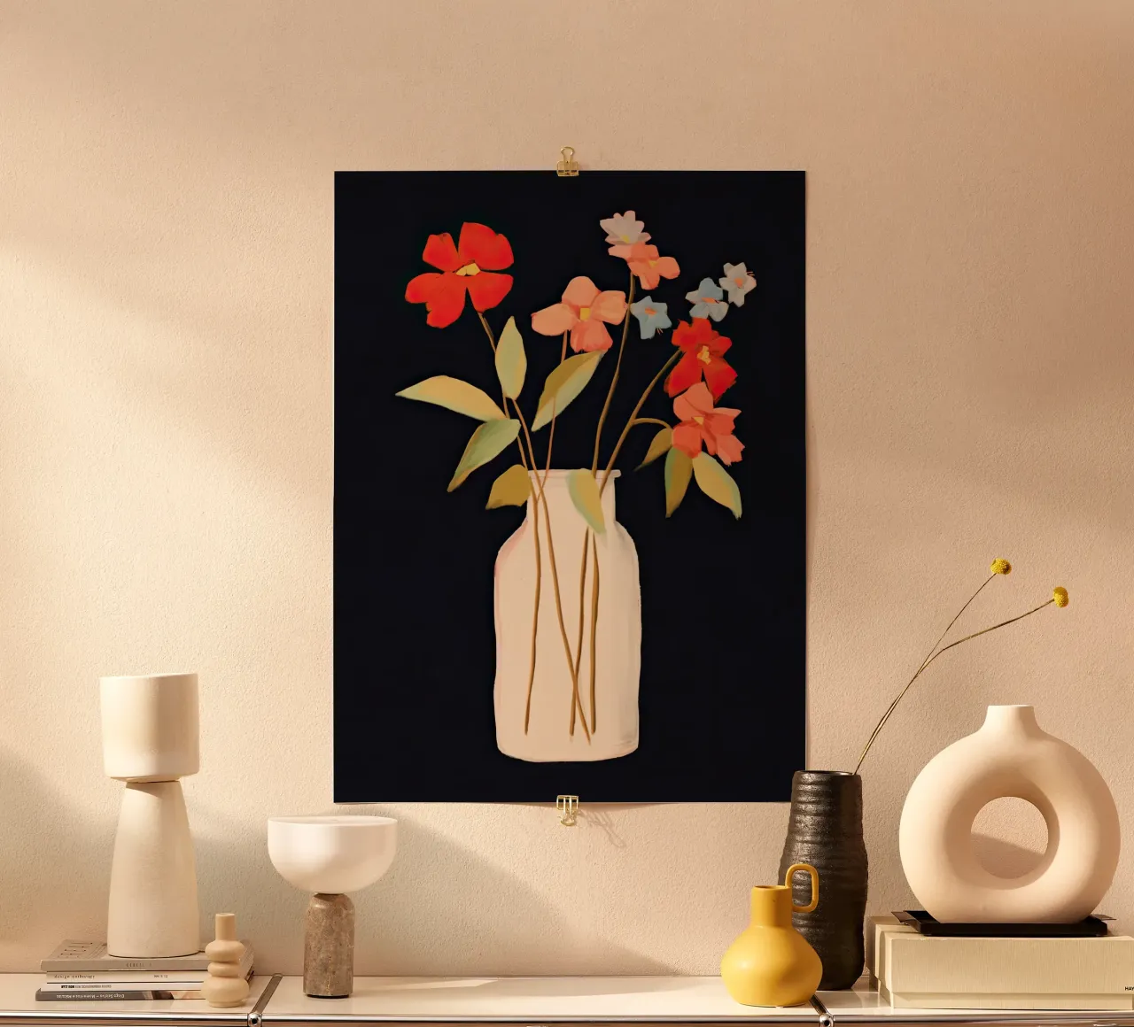 Vaso con fiori carta hahnemühle da DaarbyN