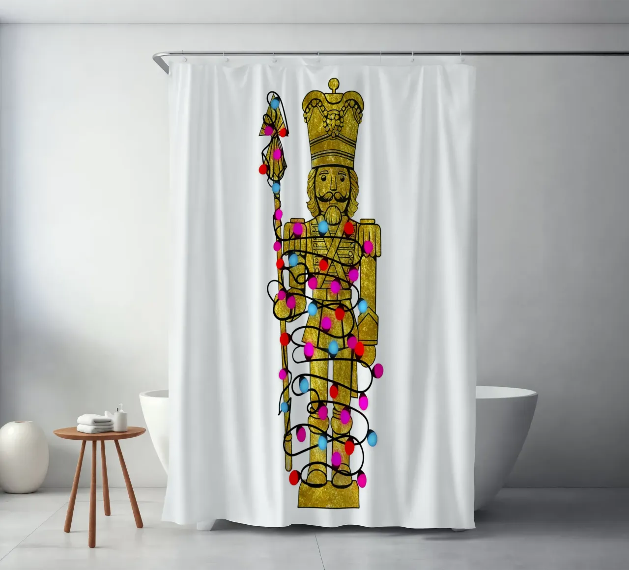 WEIHNACHTS NUSSKNACKER Duschvorhang von ARTOMATIC