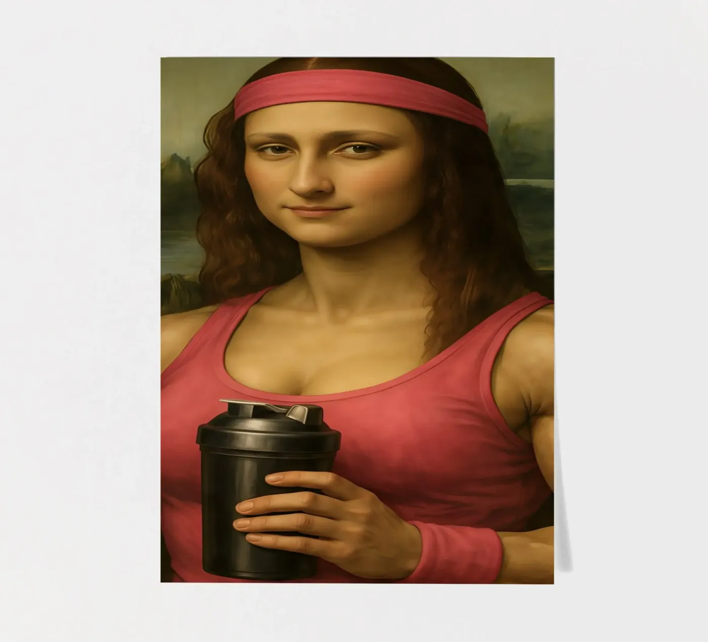 MONA LISA FITNESS BODY sticker sheet by ARTOMATIC