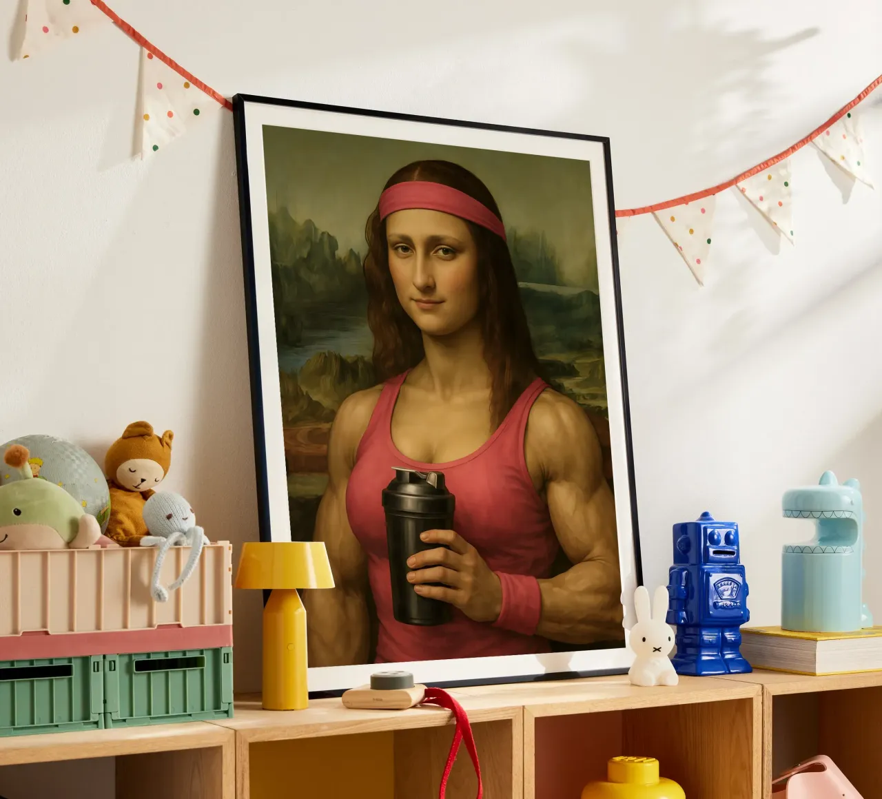 MONA LISA FITNESS KÖRPER Poster von ARTOMATIC
